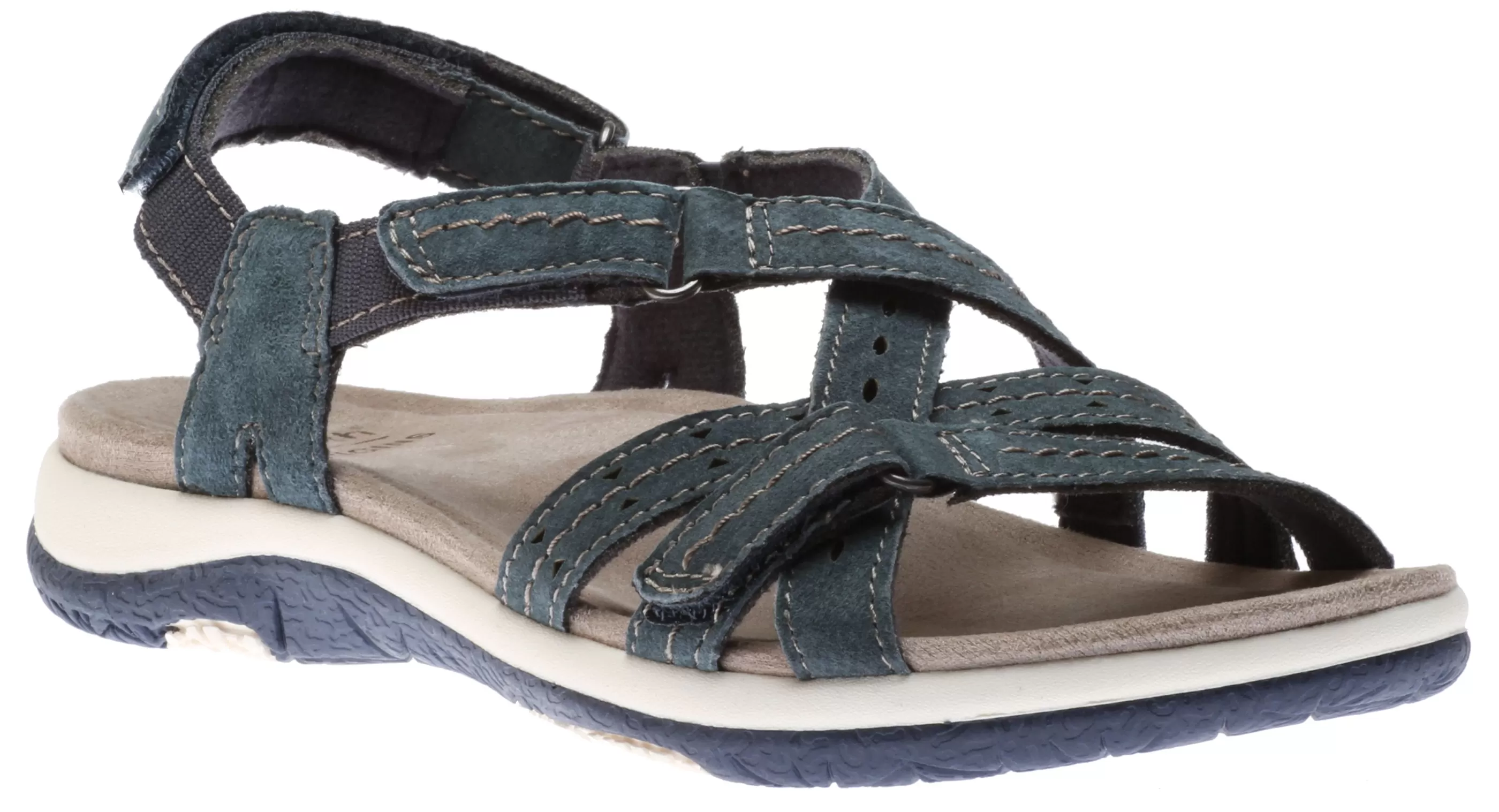 Discount Sammie Navy Blue Leather Sport Sandal Women Sandal