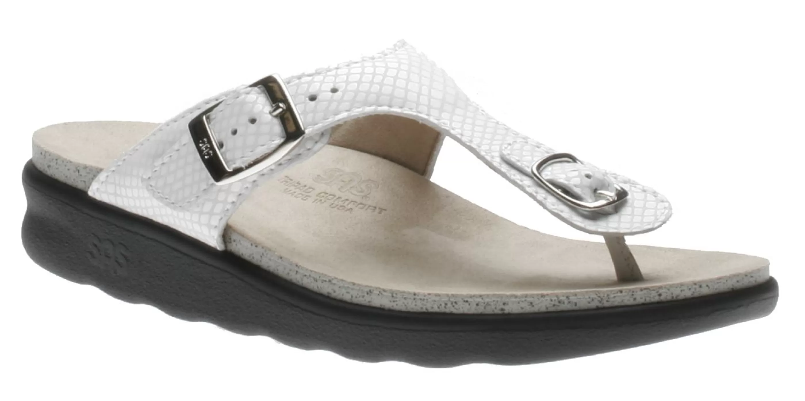 Store Sanibel White Snake Thong Sandal Women Toe Thong