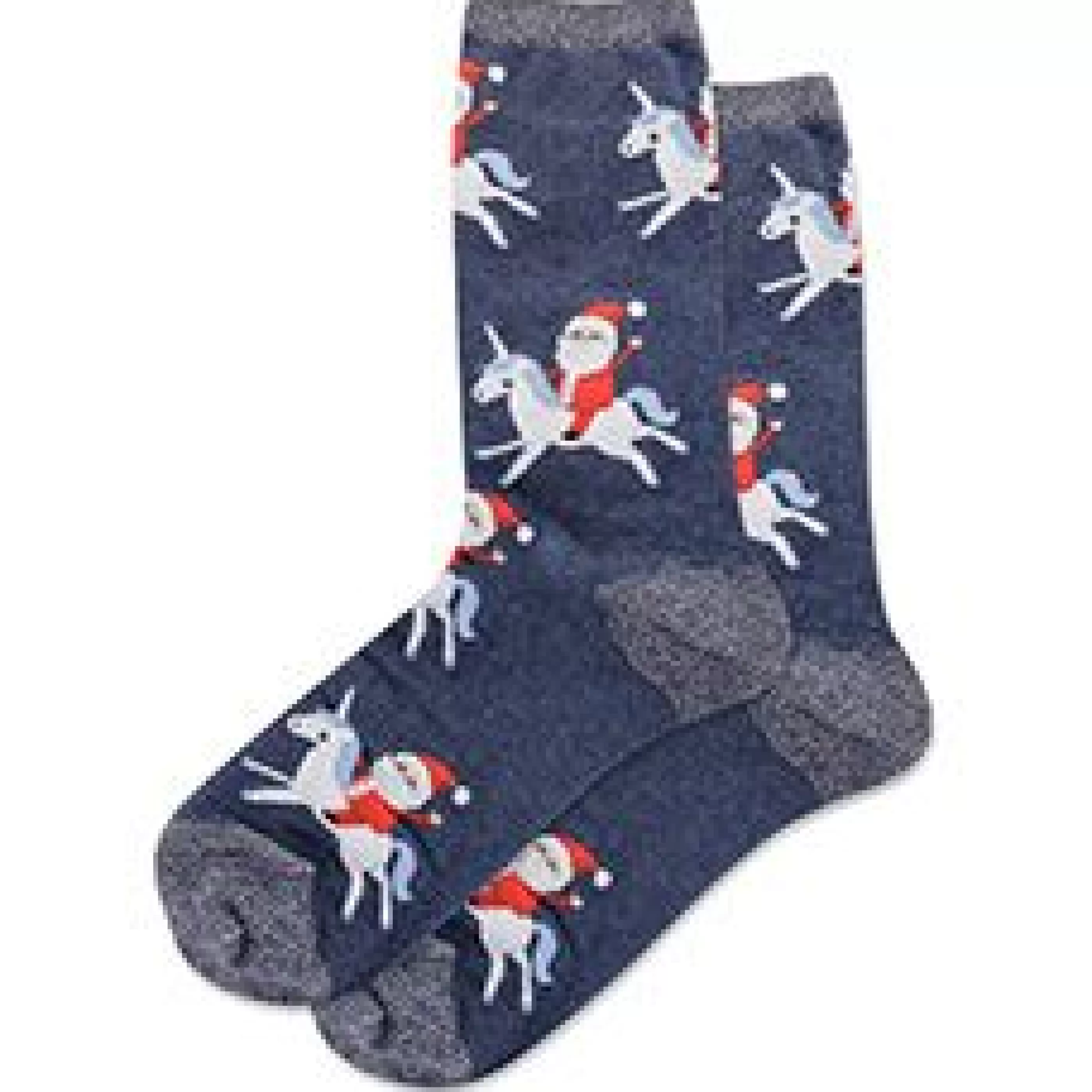 Online Santa Unicorn Denim Accessories Socks