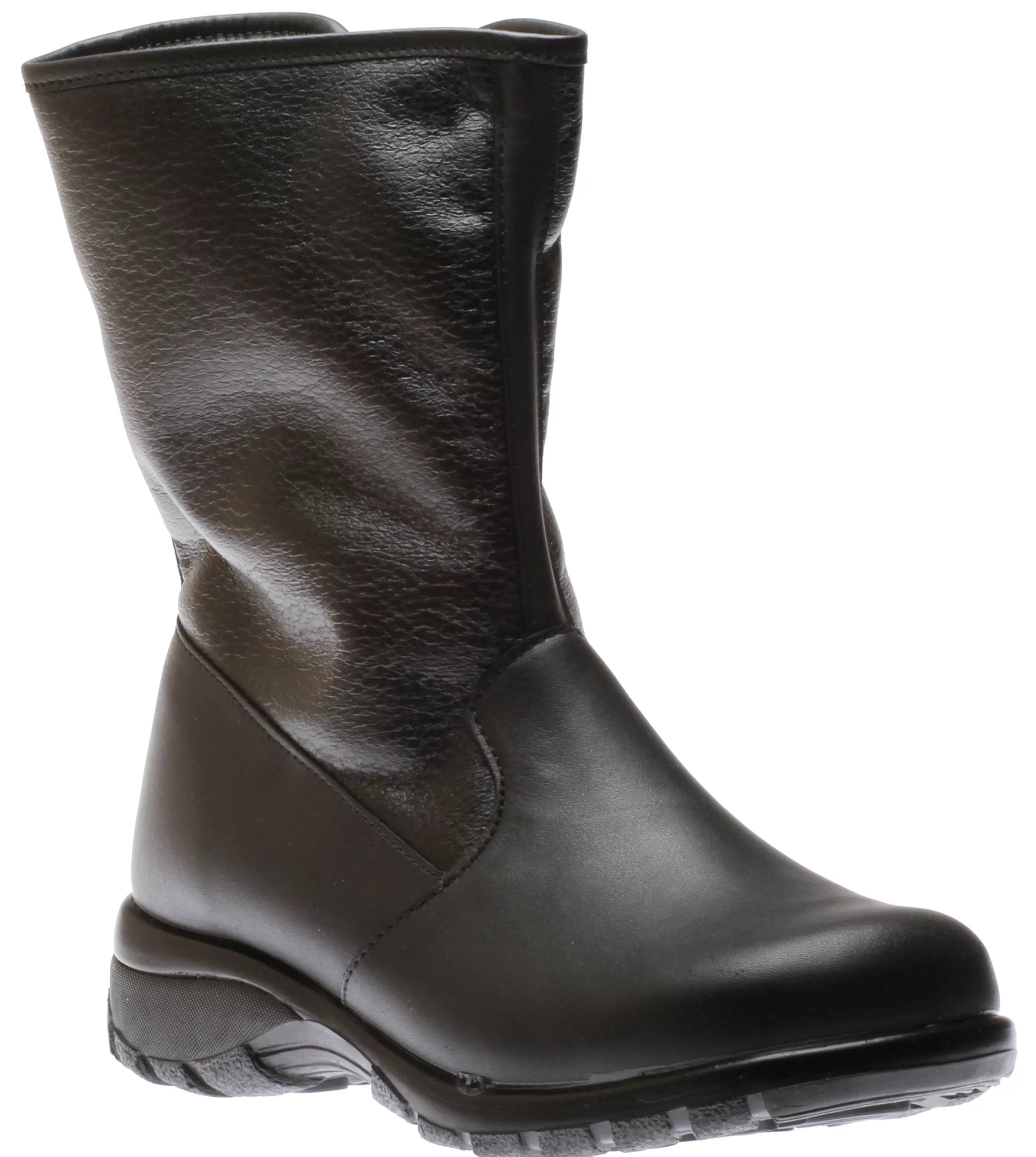 Shop Shield Black Leather Mid-Calf Winter Boot Women Boot