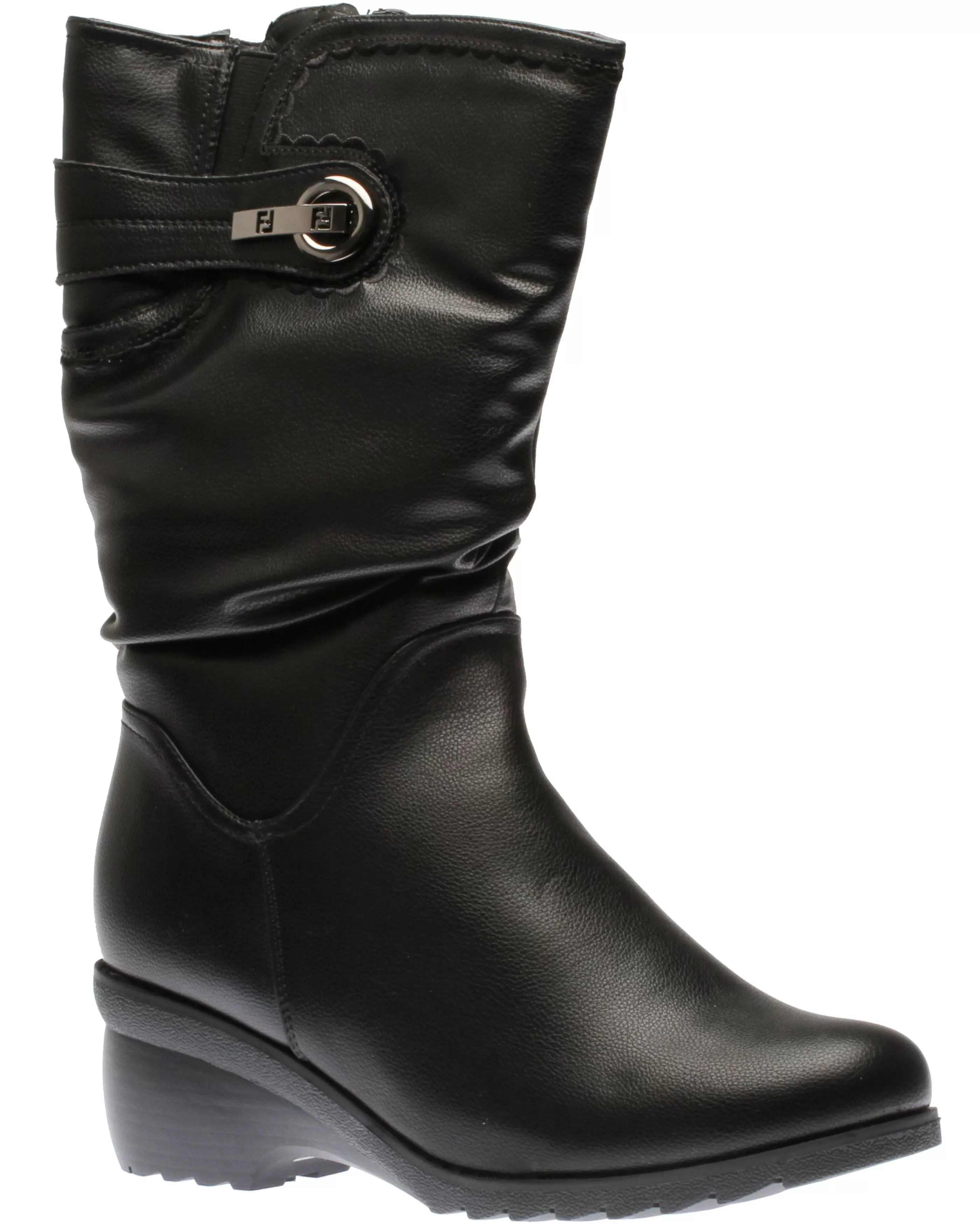 Store Side Zip Black Vegan Winter Boot Women Boot