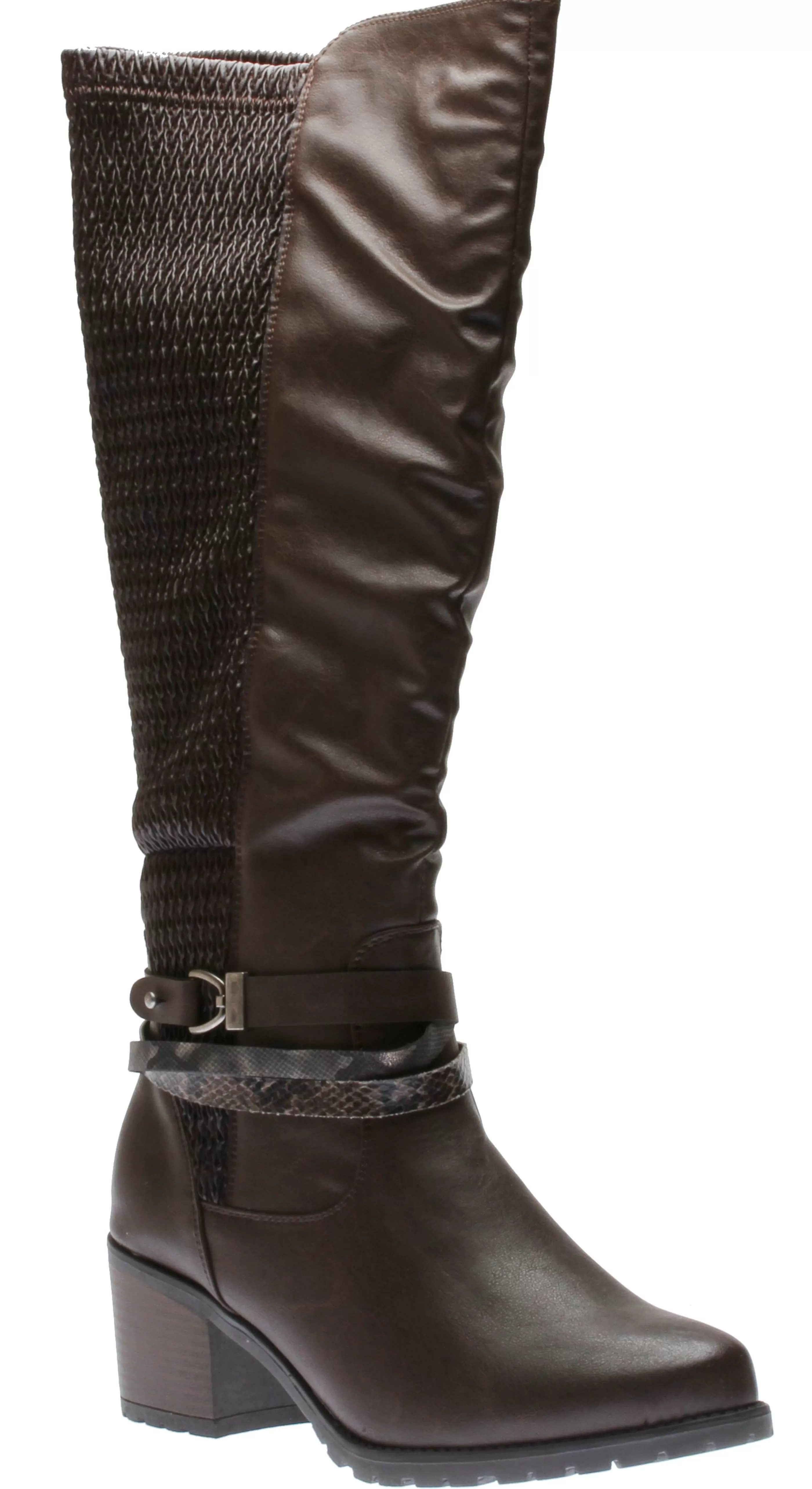 Sale Side Zip Brown Women Boot