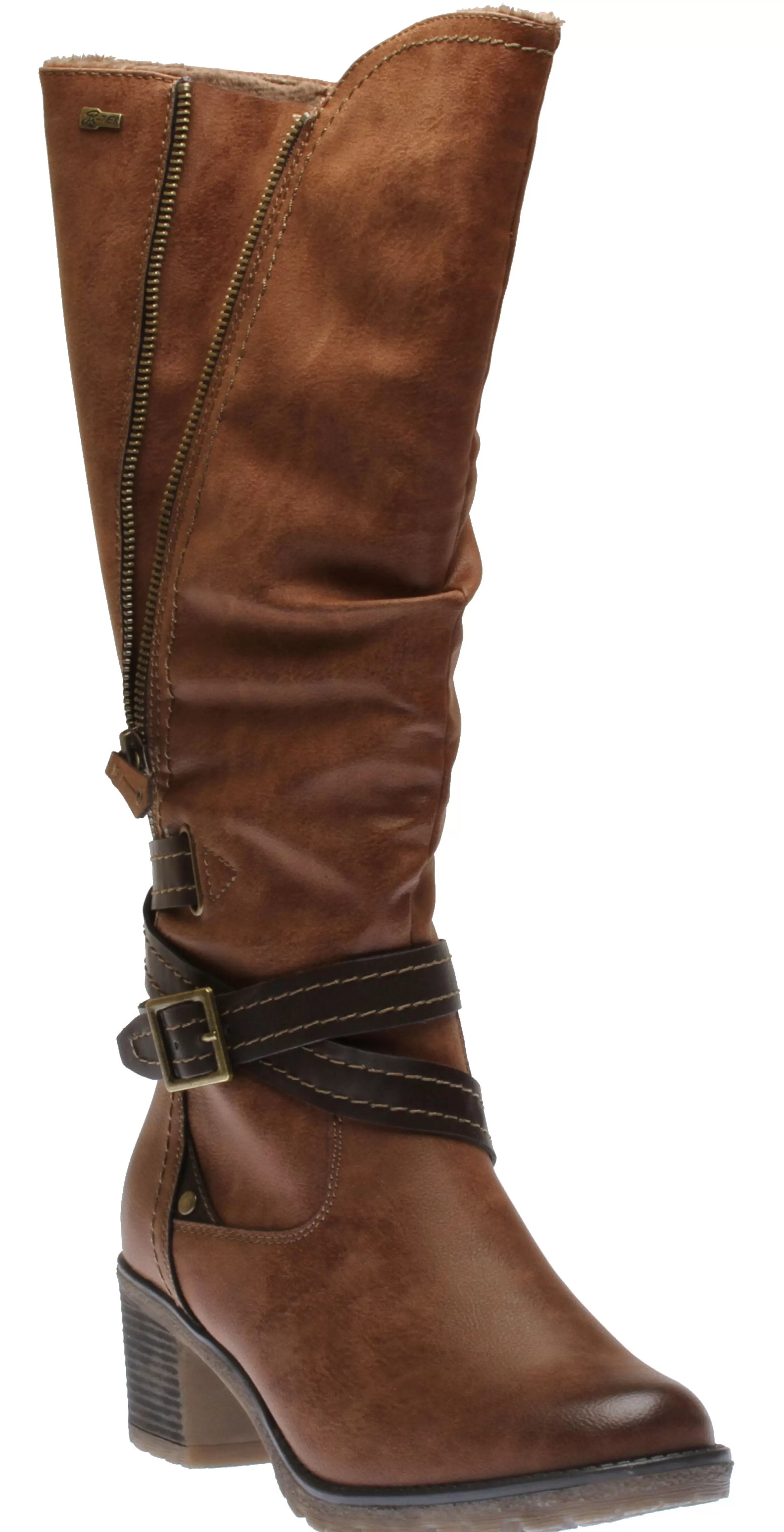 Best Sale Side Zip Cognac Women Boot