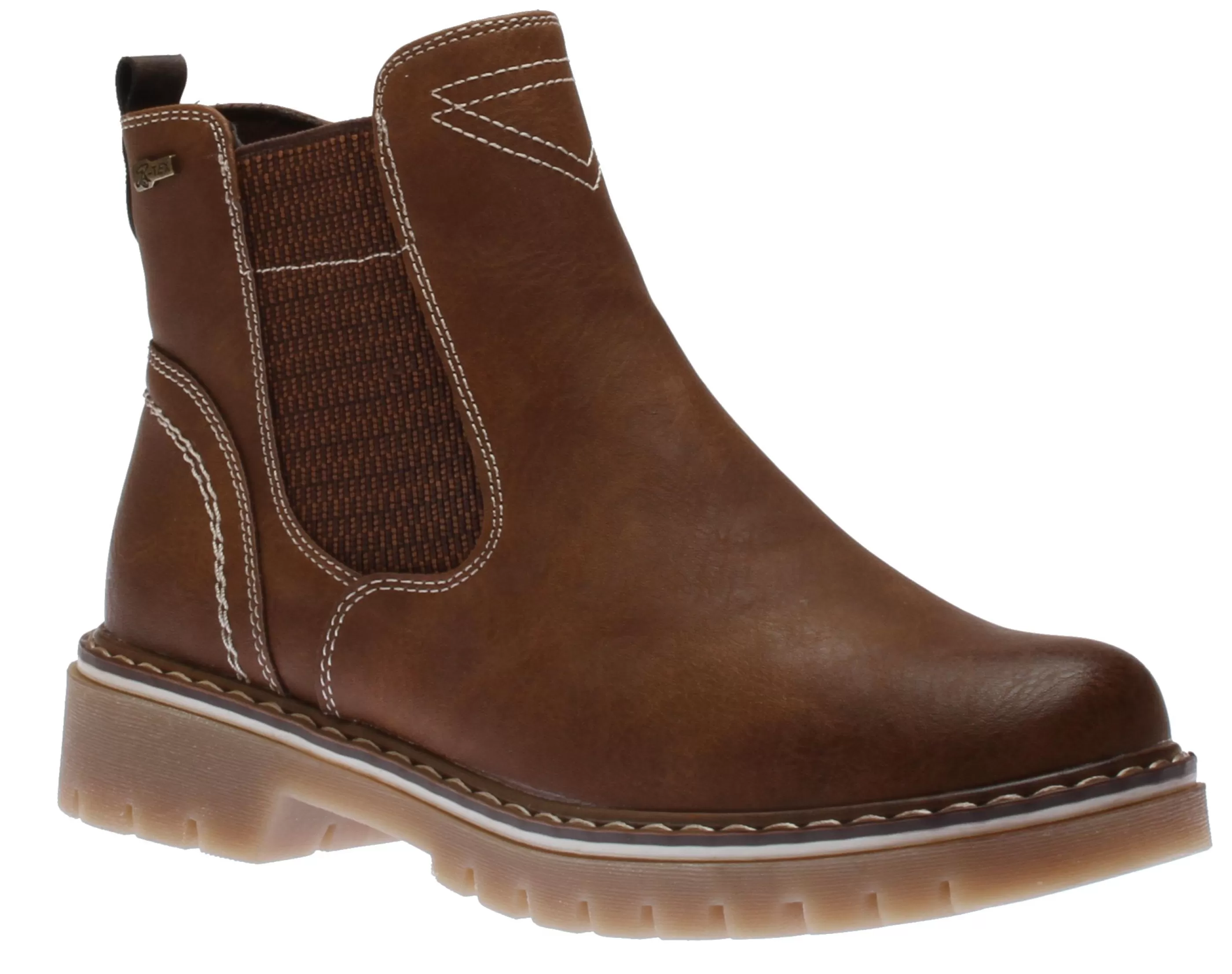 Sale Side Zip Cognac Brus Women Boot