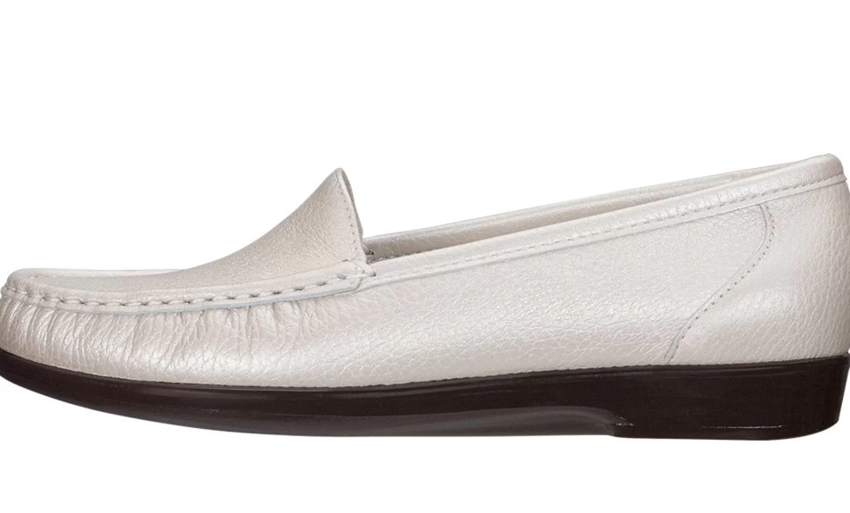 Shop Simplify Pearl Bone Slip On Loafer Women Casual