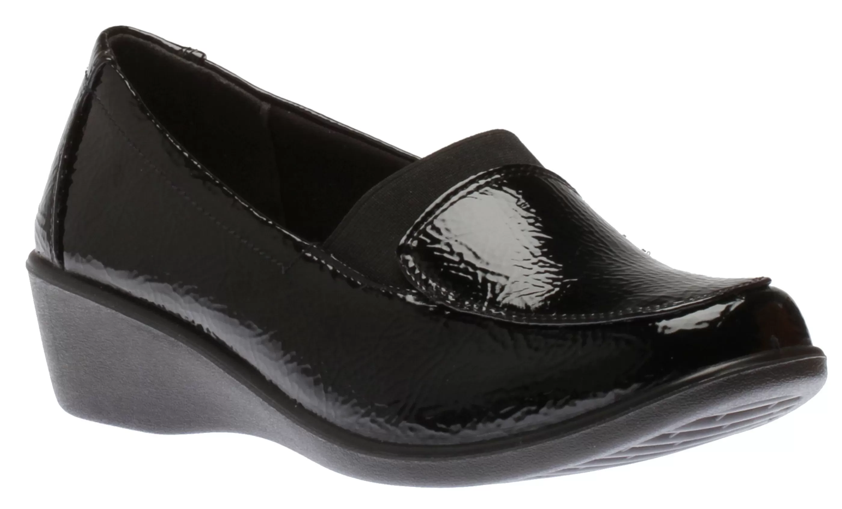 Best Slip On Black Patent Women Dress Casual