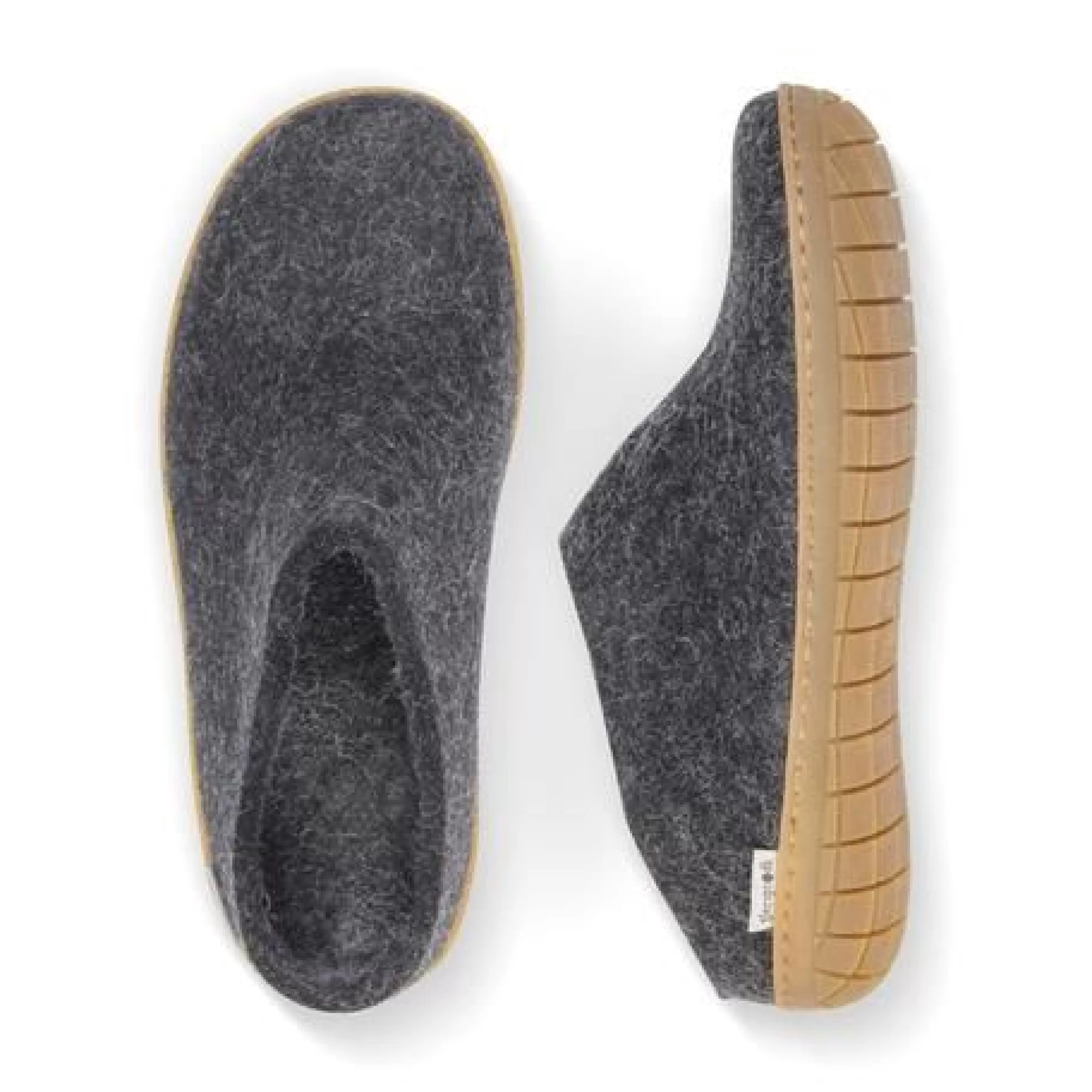 Clearance Slip-On Charcoal Rubber Men Slipper