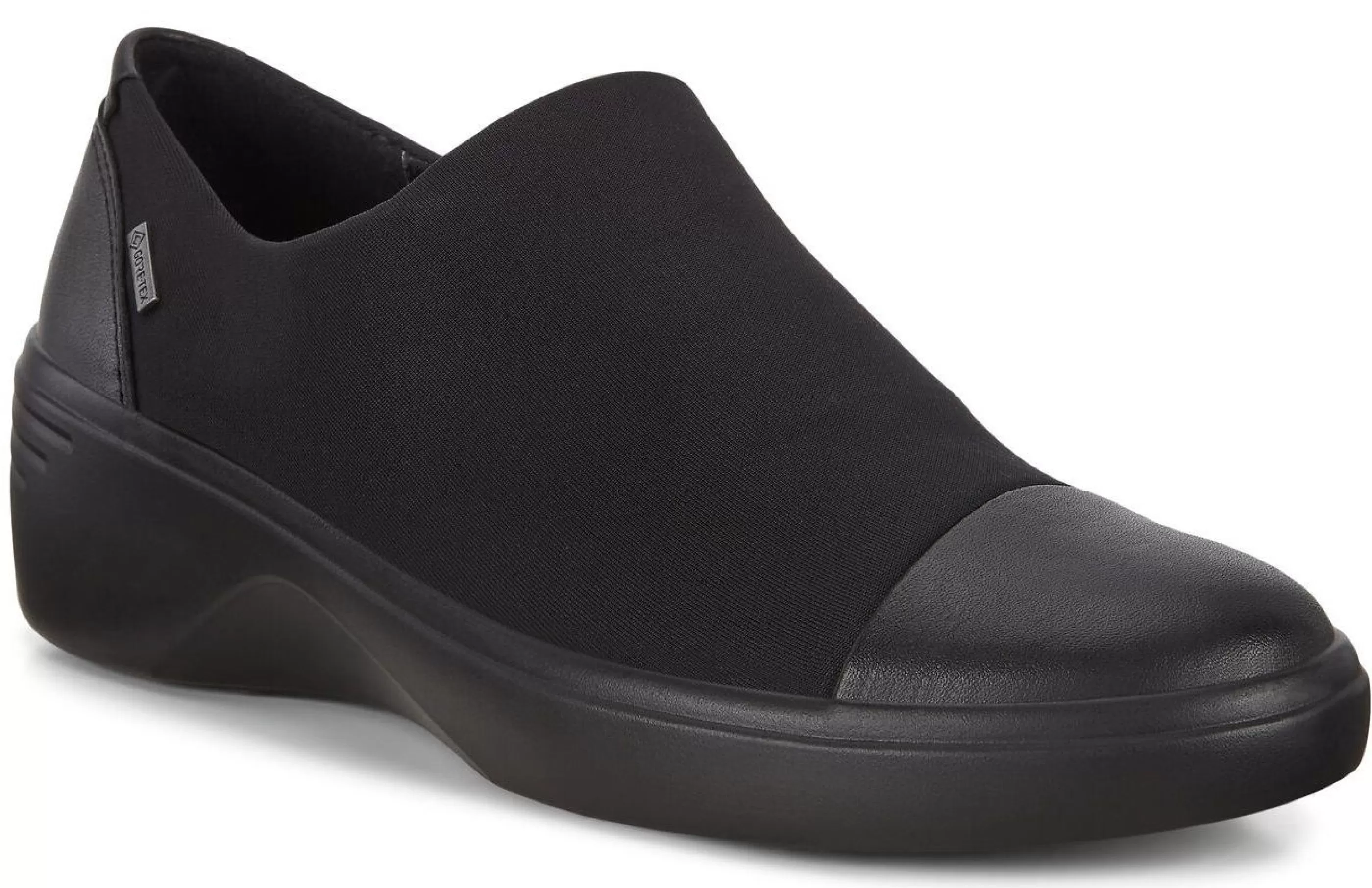 New Soft 7 Black Gore-Tex Waterproof Slip-On Wedge Shoe Women Boot