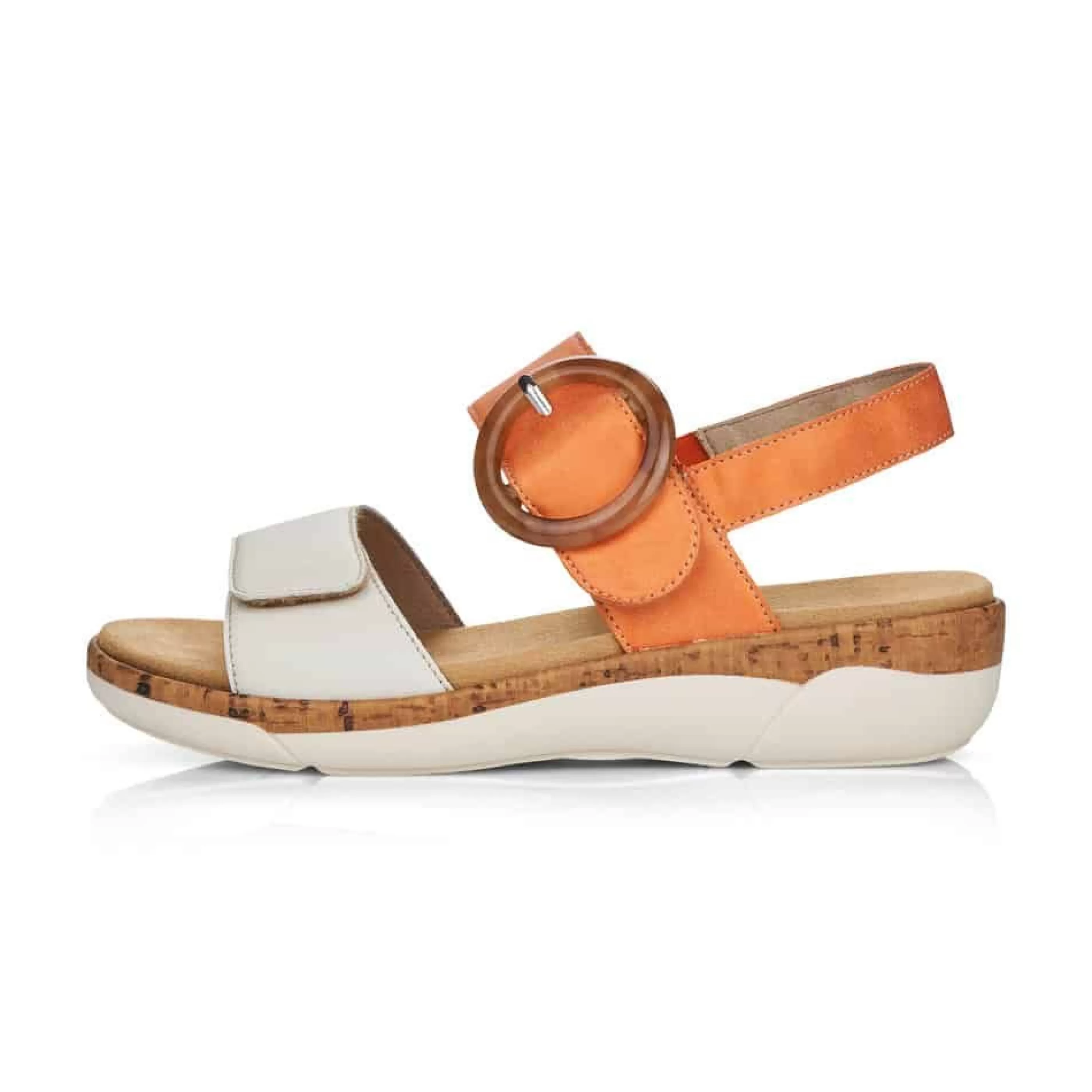 Outlet Soft White Orange Sandal Women Sandal