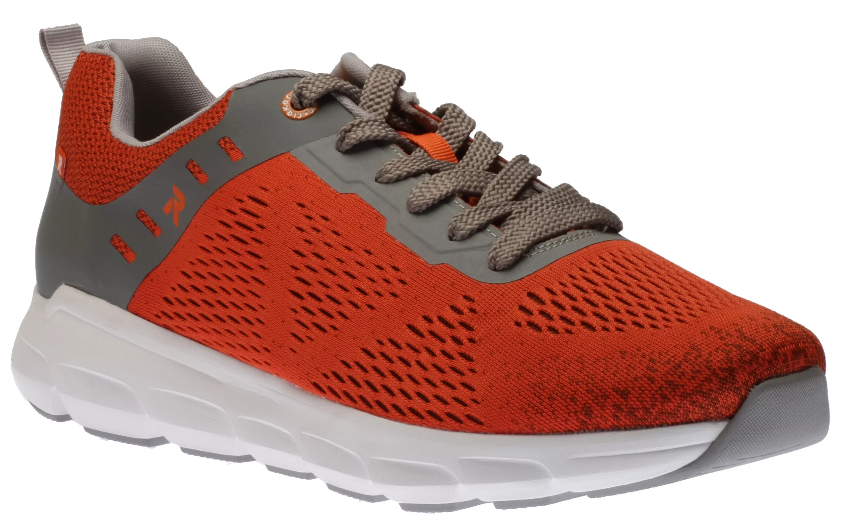 Fashion Sportec13 Orange Grey Lace-Up Walking Shoe Men Walking