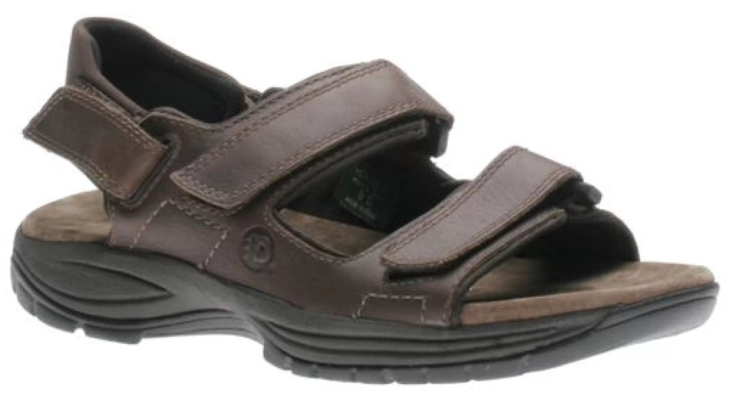 Outlet St Johnsbury Brown Leather Adjustable Sandal Men Sandal