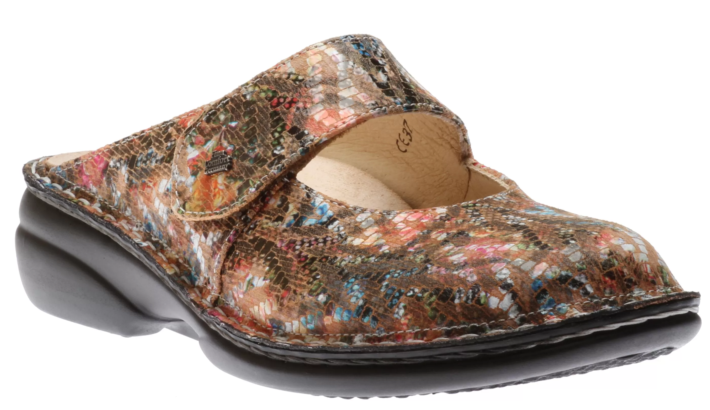 Discount Stanford Multicolour Leather Clog Women Clog