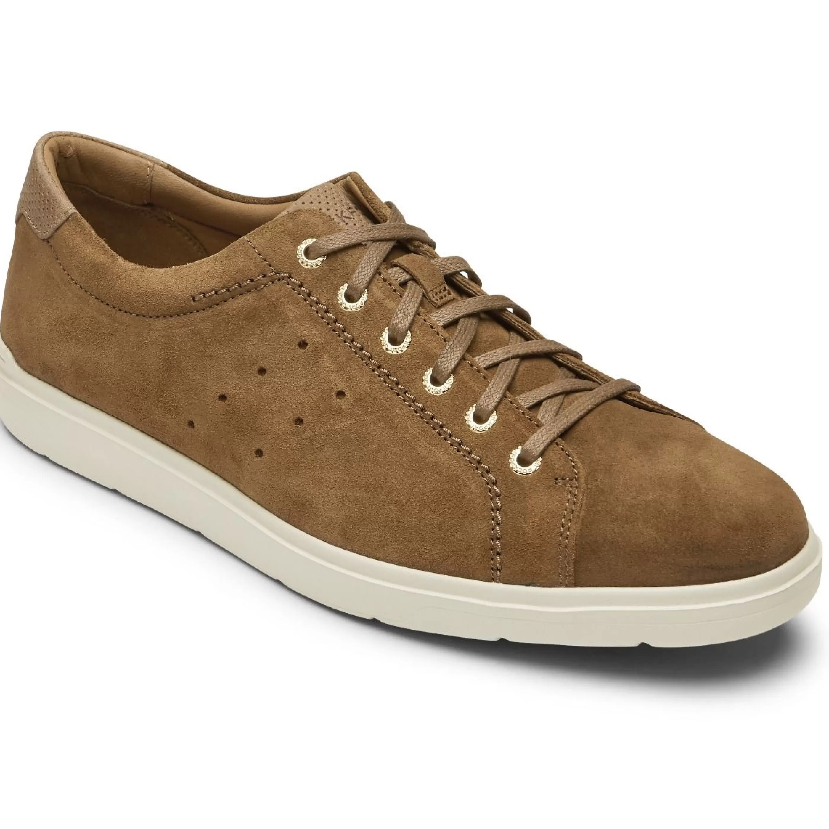 Fashion Total Motion Lite Tan Suede Lace-Up Sneaker Men Walking