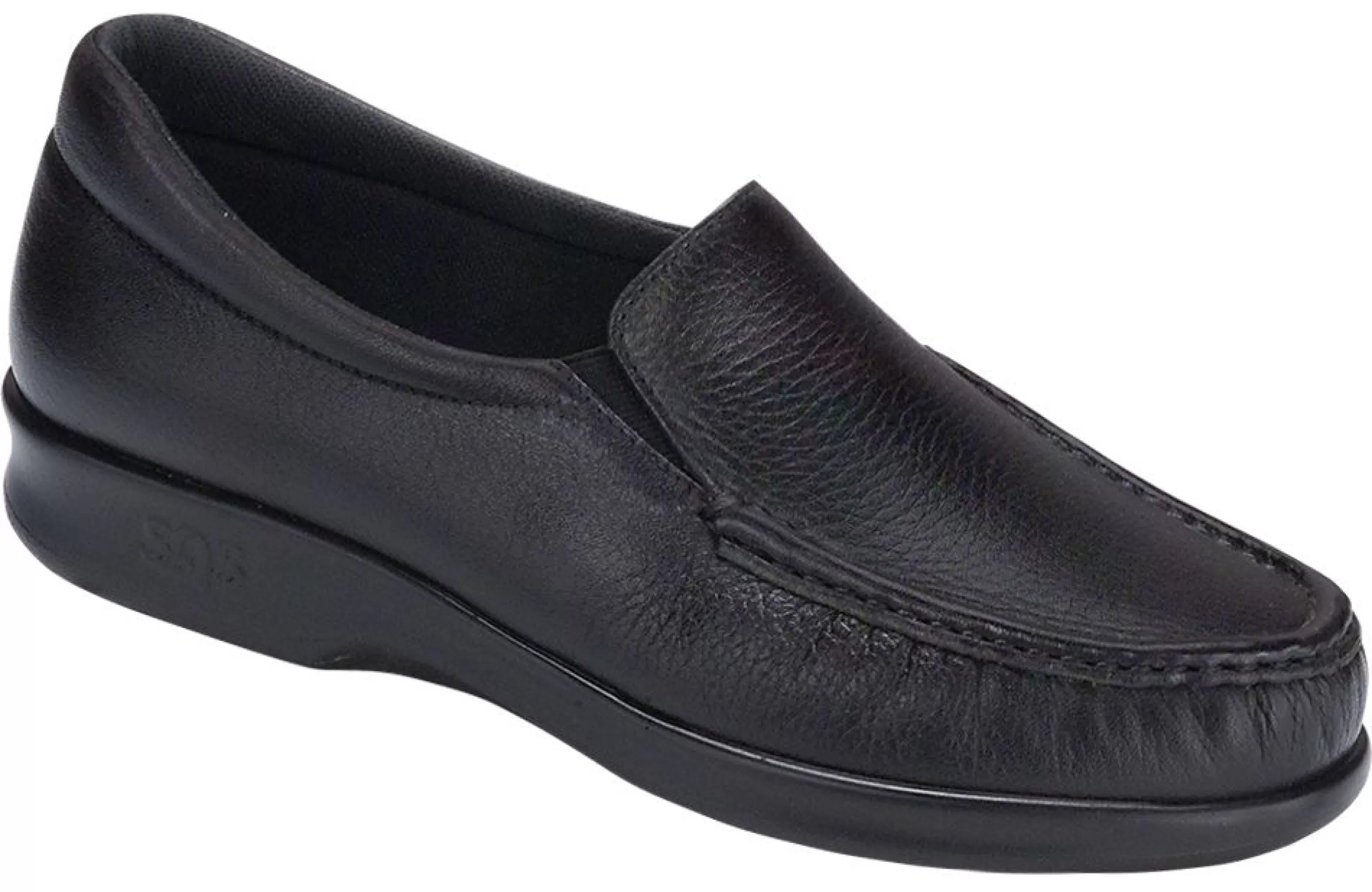 Flash Sale Twin Black Leather Slip-On Loafer Women Casual