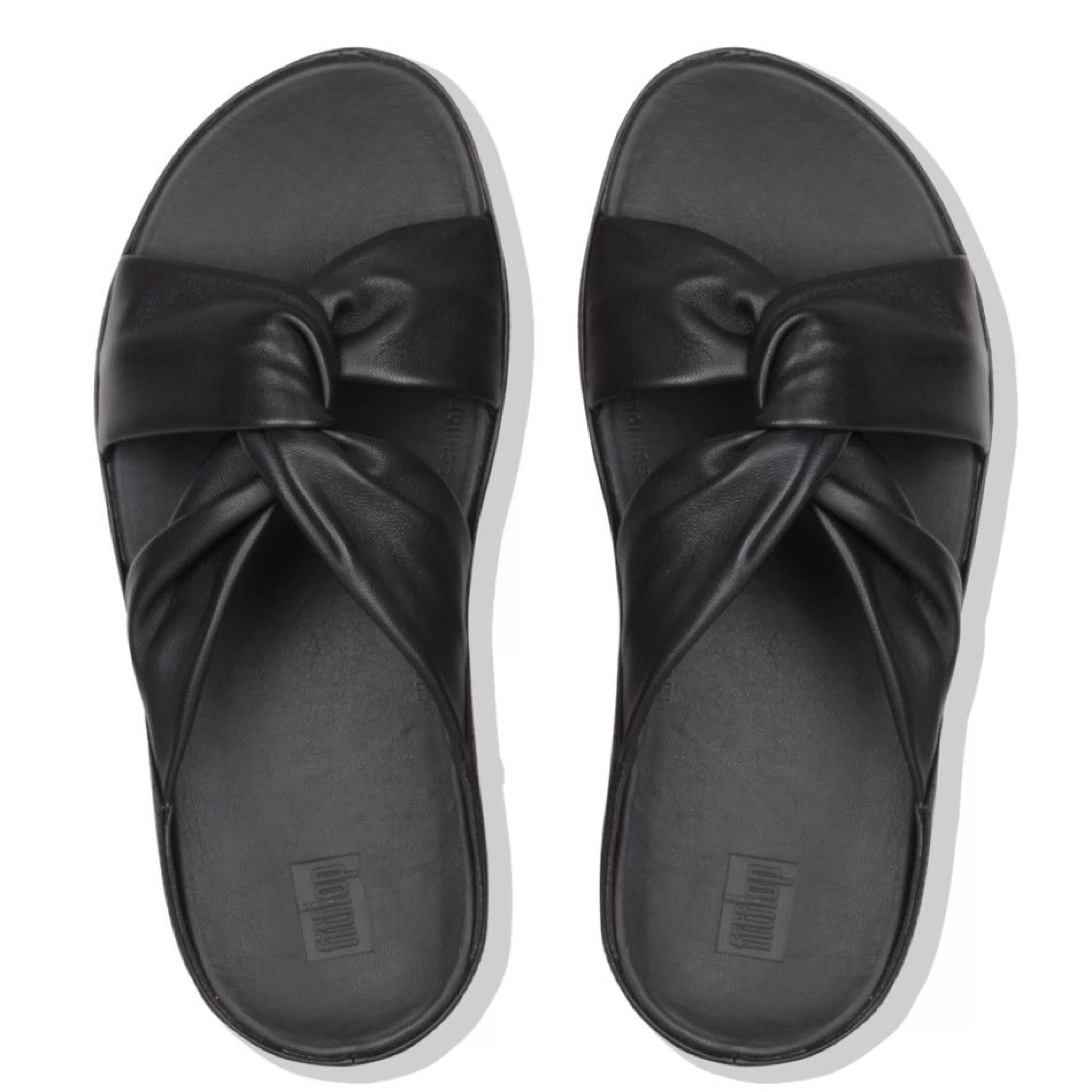 Flash Sale Twiss Black Leather Slide Sandal Women Sandal