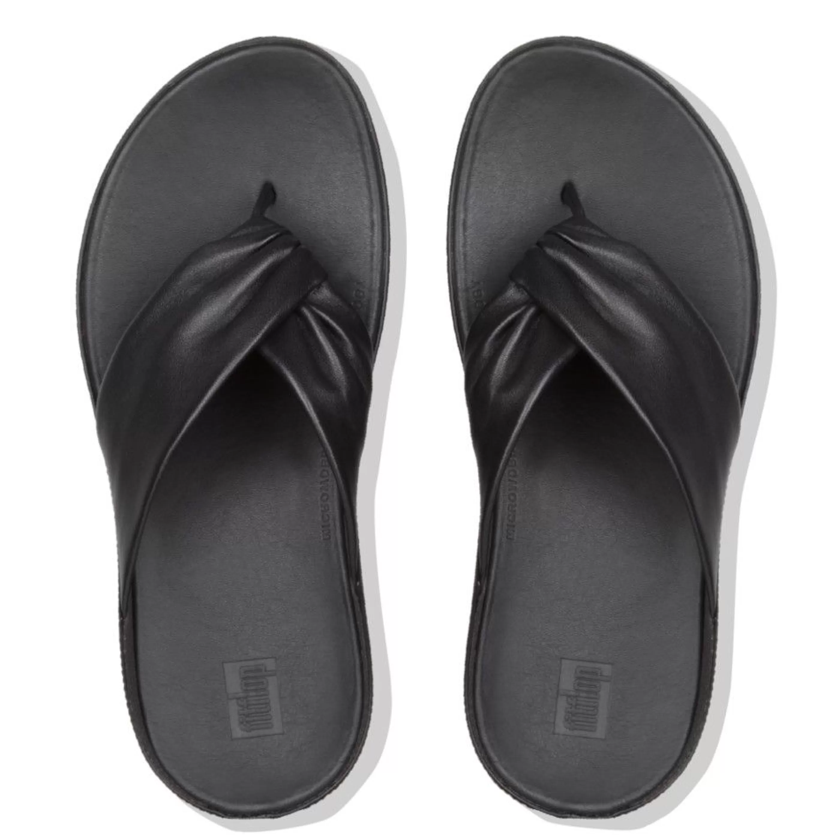 Shop Twiss Black Leather Thong Sandal Women Toe Thong