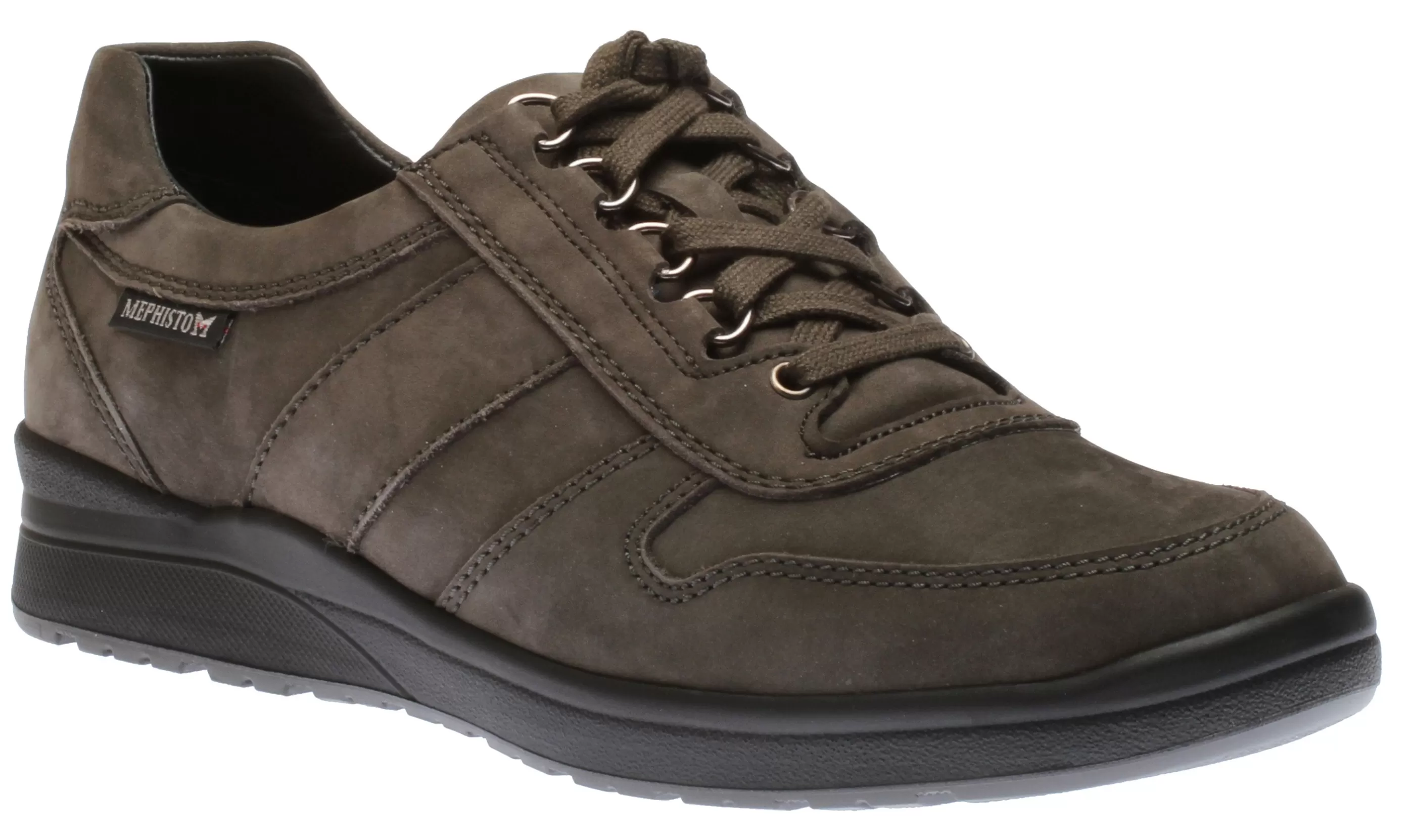 Store Valerian Graphite Nubuck Leather Lace-Up Walking Shoe Men Walking