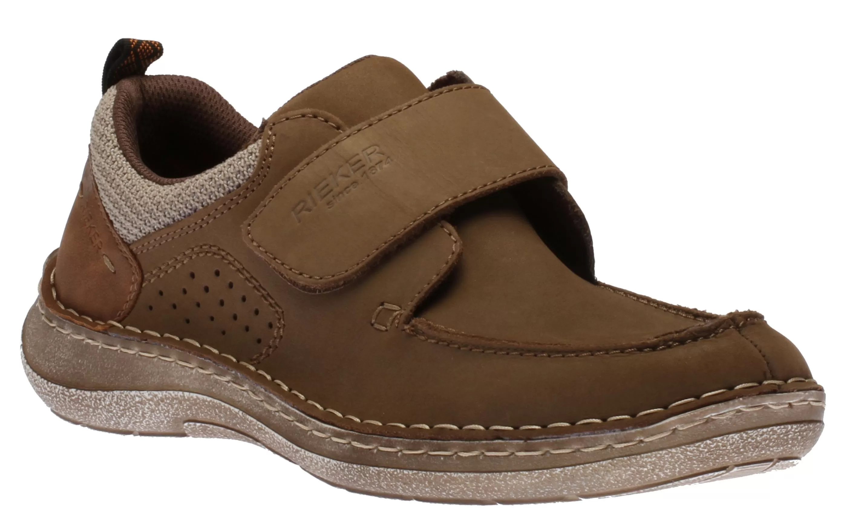 Fashion Velcro Biege Men Casual