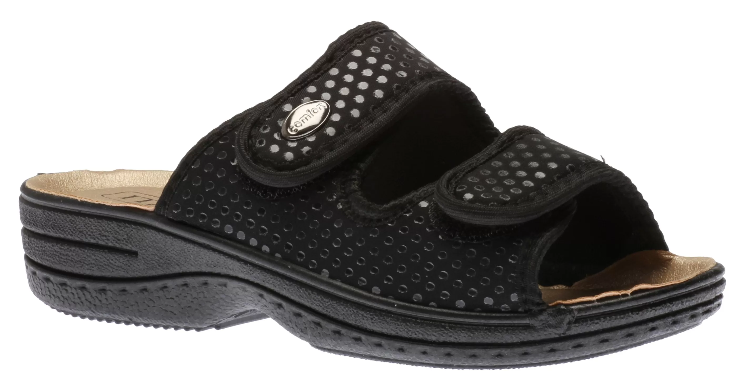 Store Velcro Black Pd Women Slide