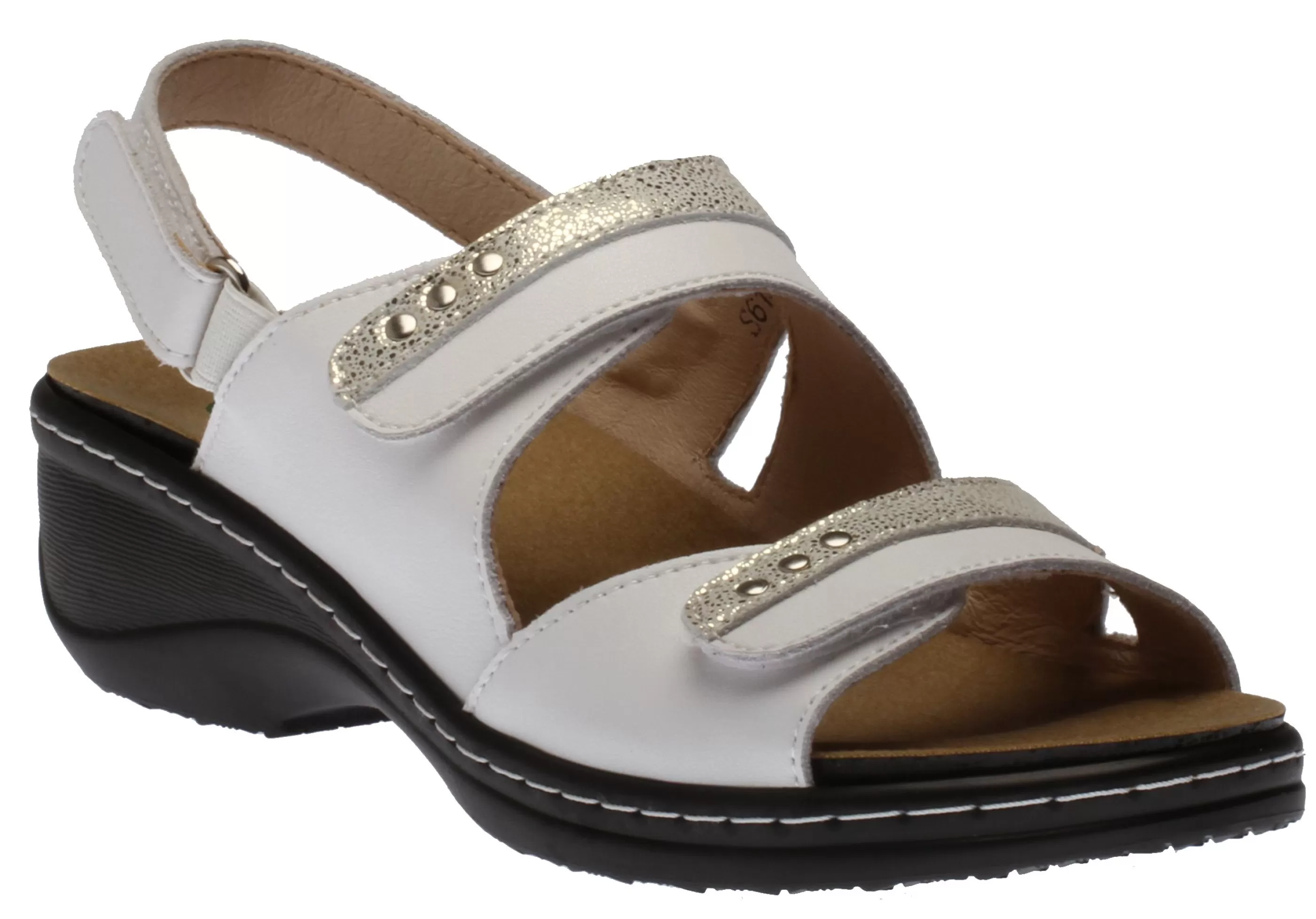 Cheap Velcro Sandal White Women Sandal