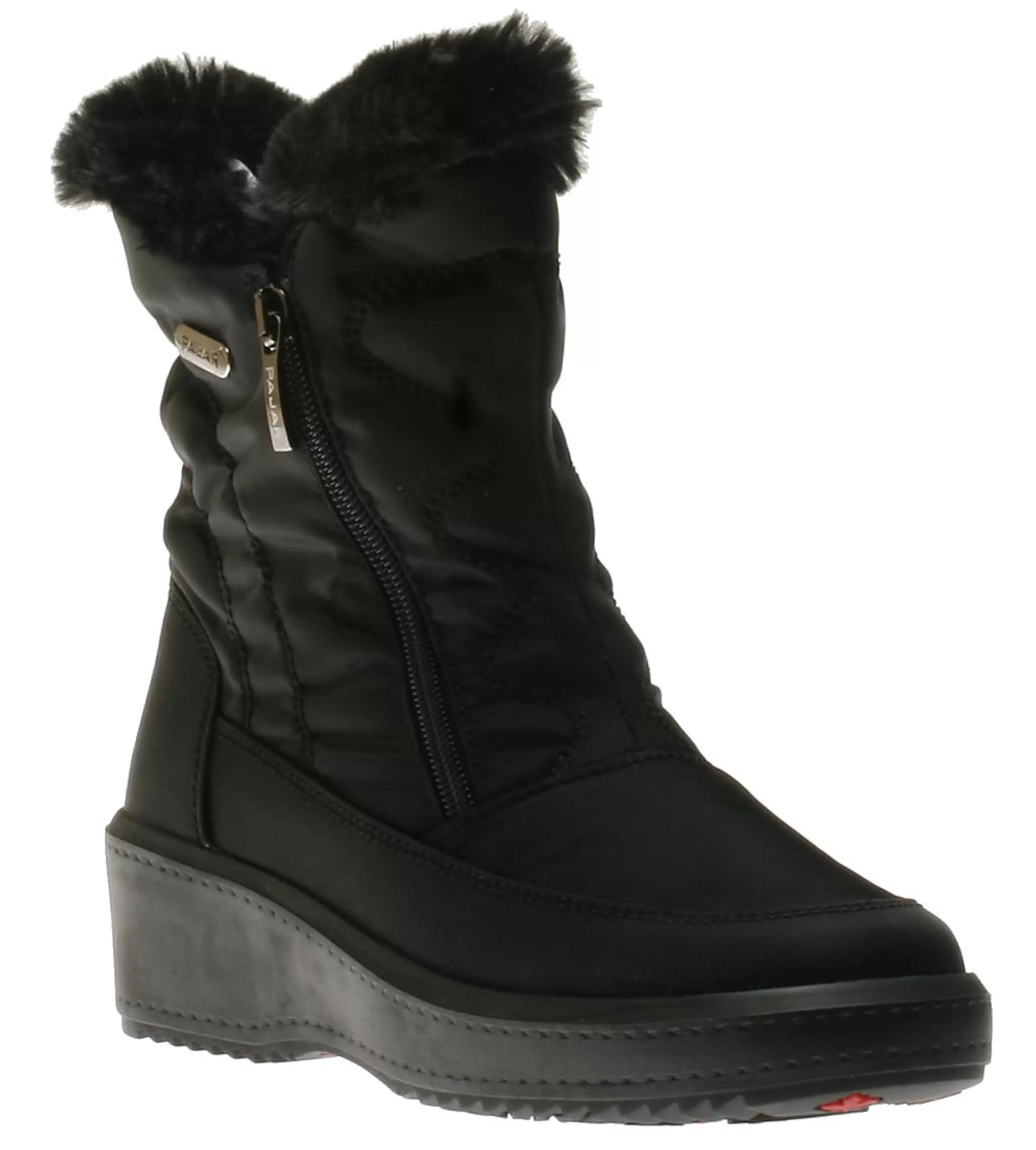 Best Veronica Black Nylon Winter Boot Women Boot