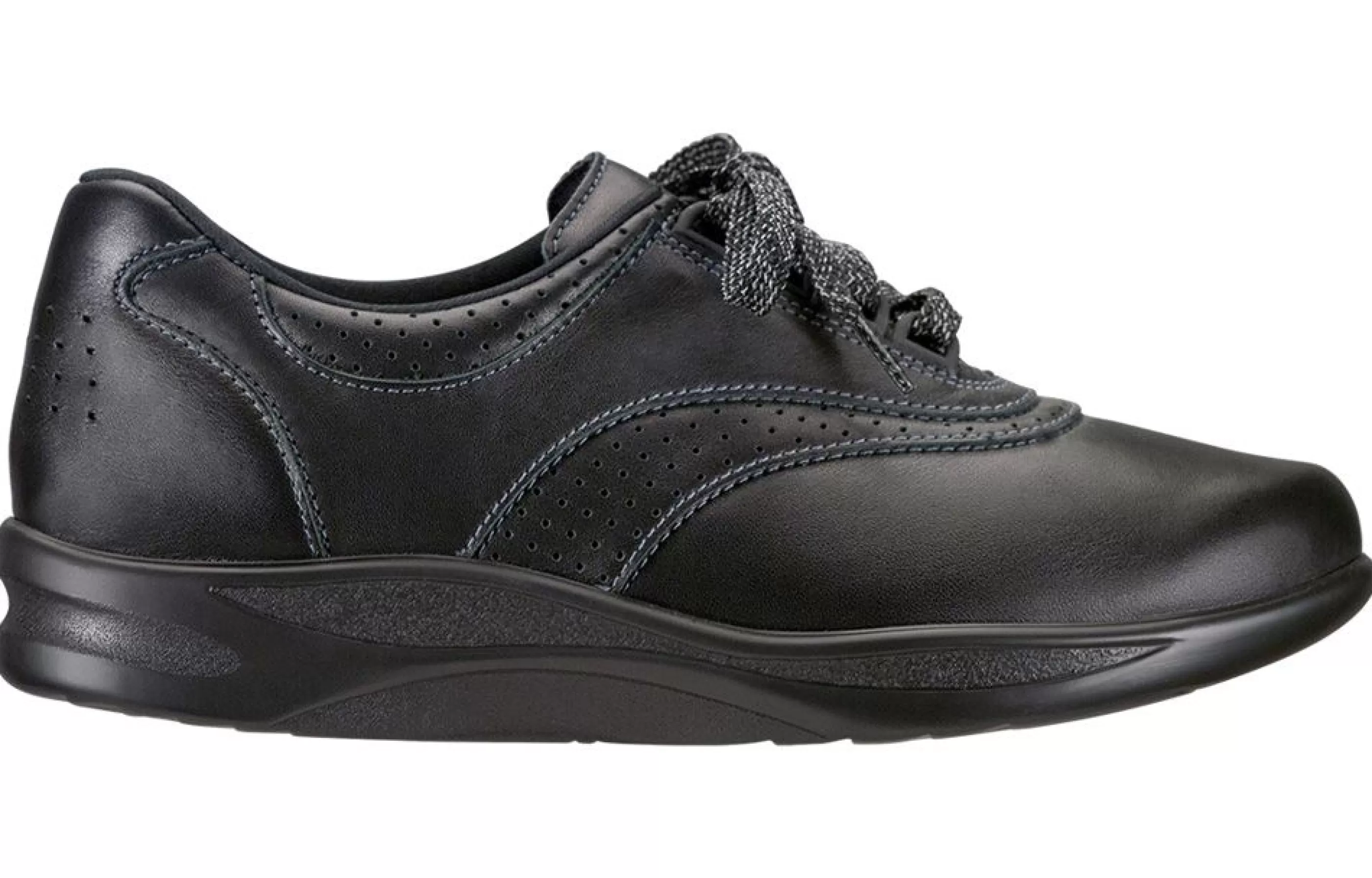 Online Walk Easy Black Leather Walking Shoe Women Walking