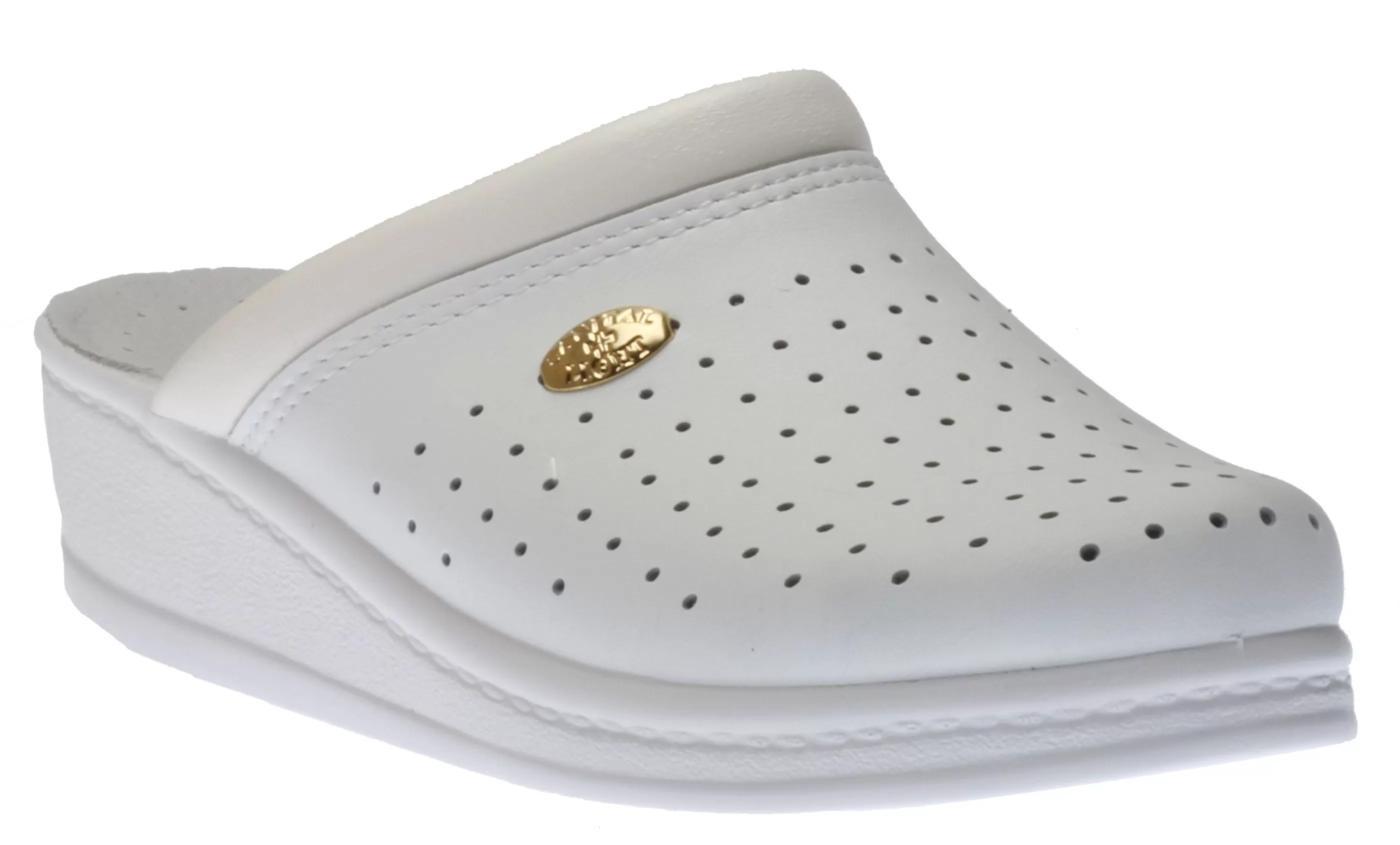 Store White Perforated Clog Women Slipper