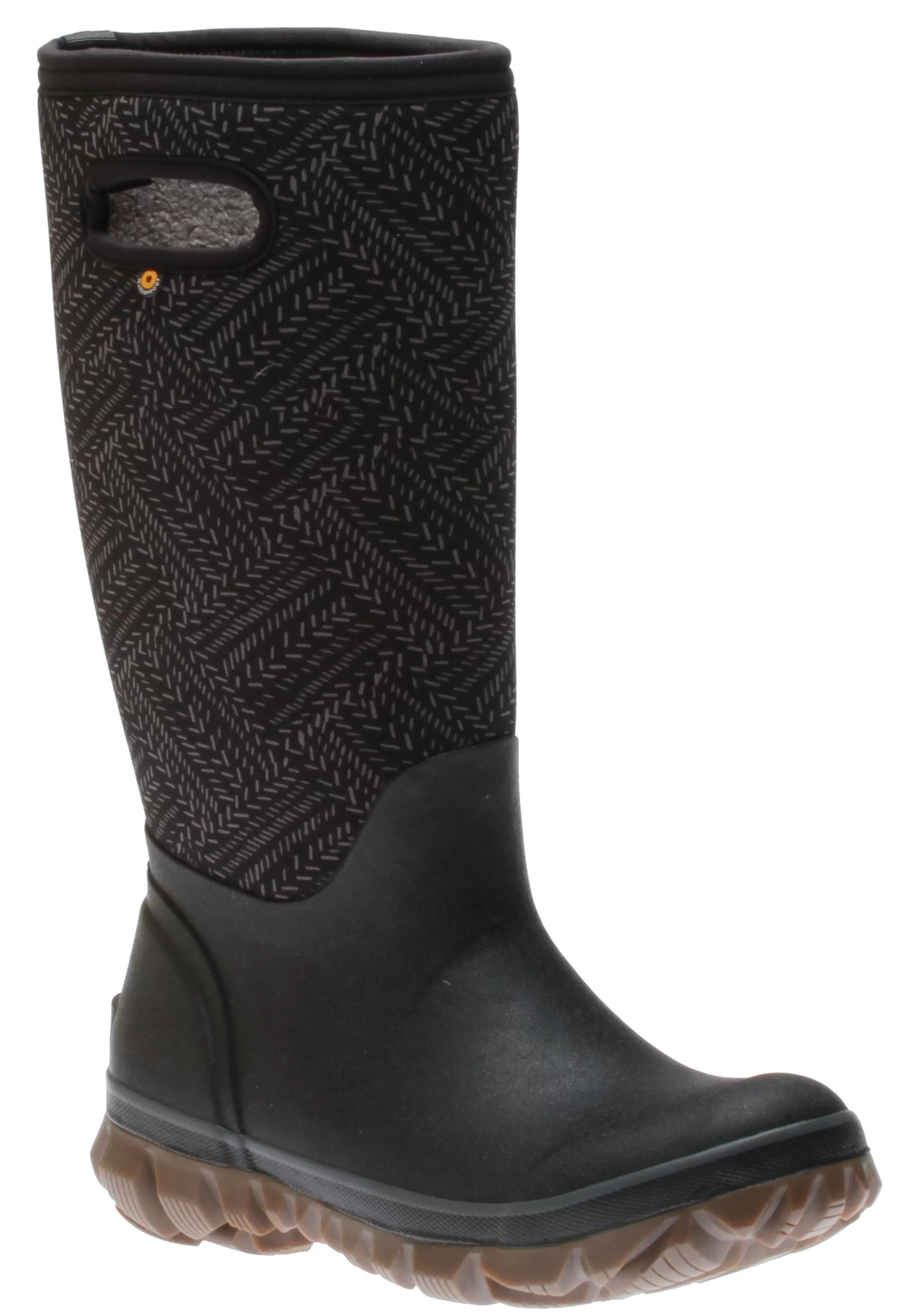 Fashion Whiteout Fleck Black Women's Insulated Boot Women Rain Boot