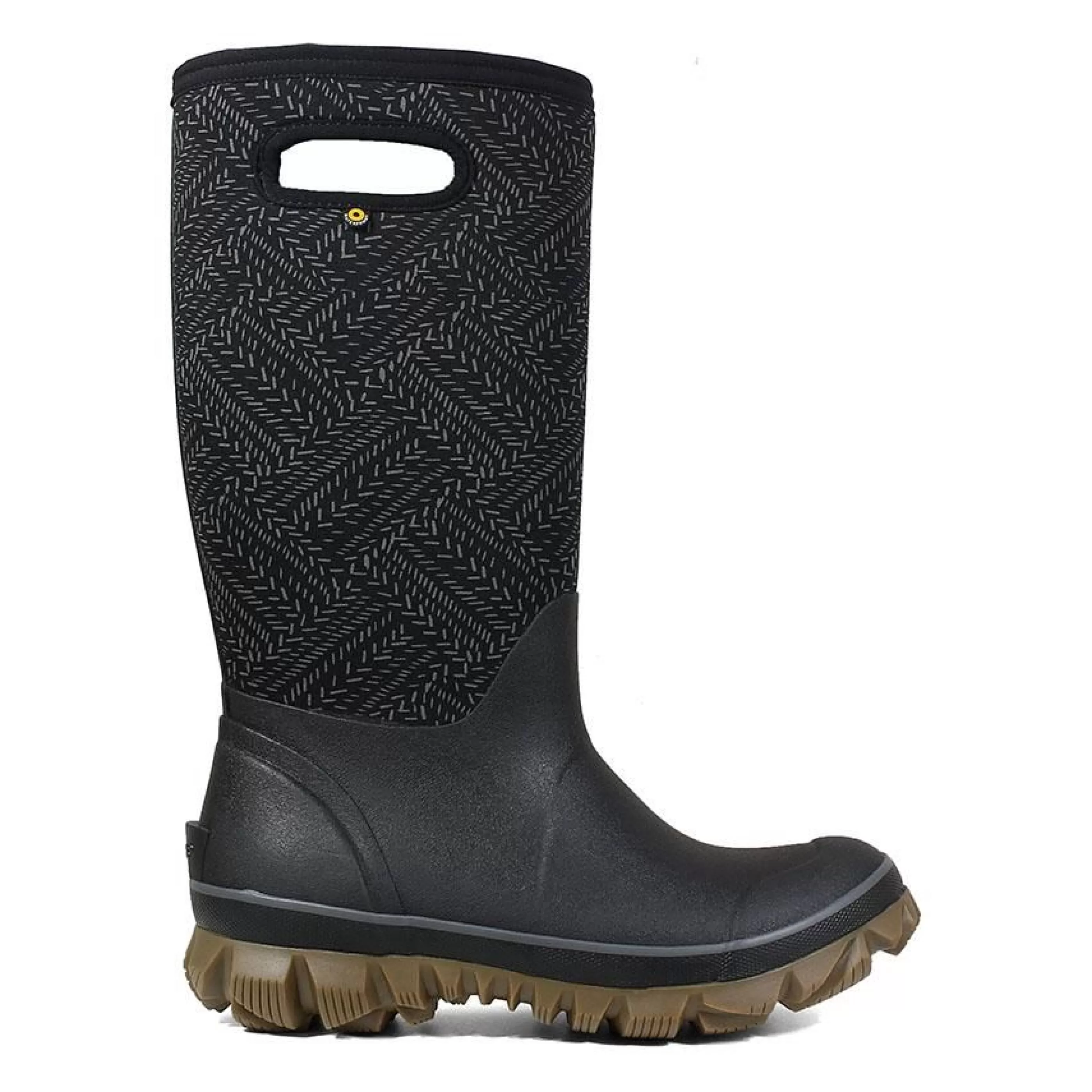 Fashion Whiteout Fleck Black Women's Insulated Boot Women Rain Boot