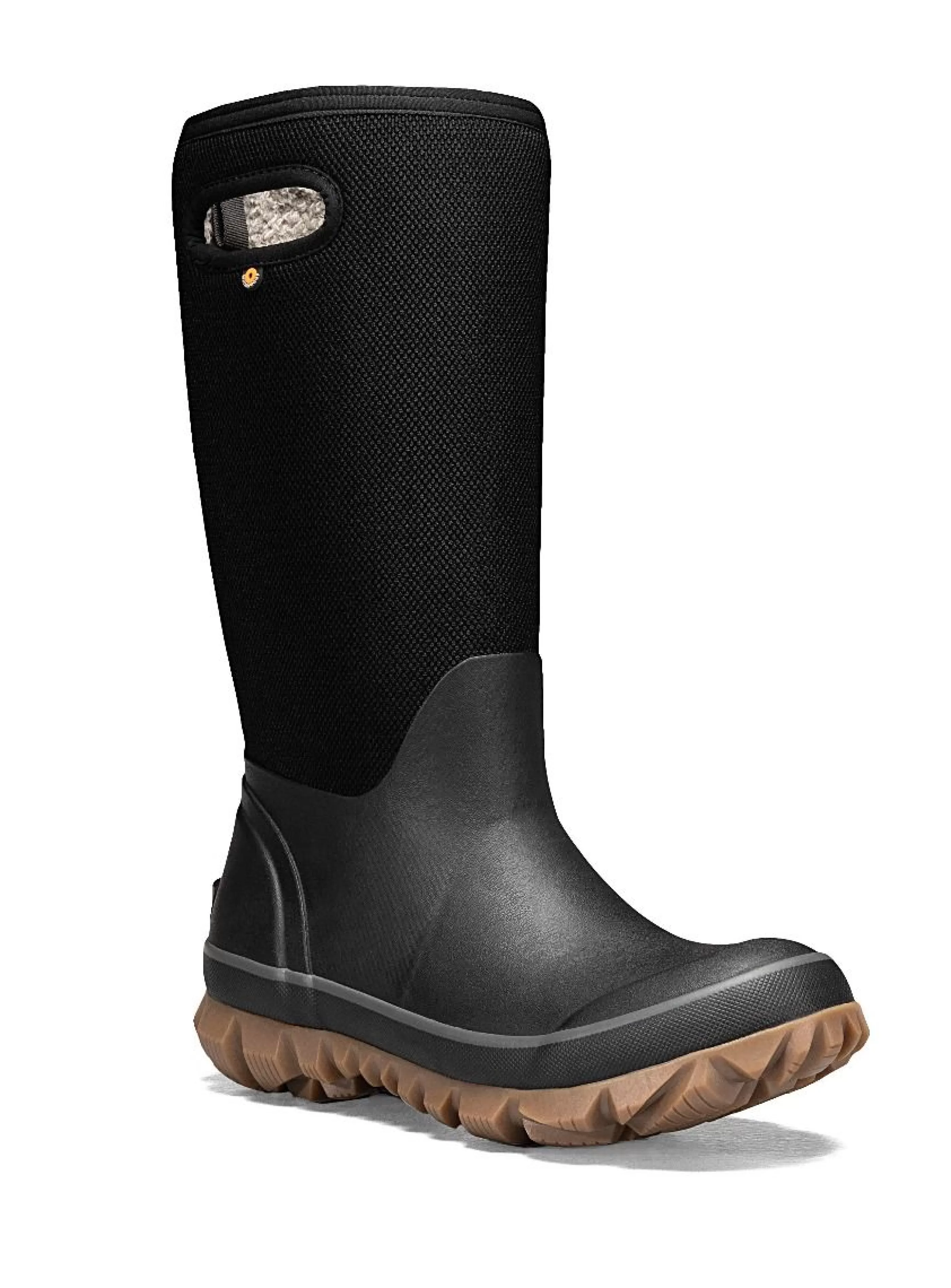 Shop Whiteout Woven Black Waterproof Winter Boot Women Rain Boot