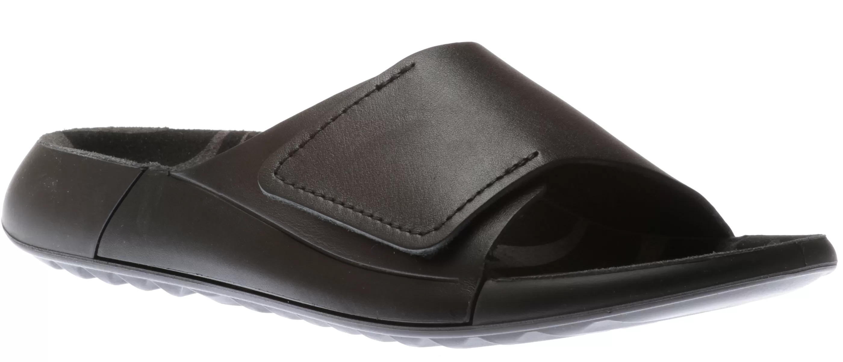 Flash Sale Women's 2Nd Cozmo Black Leather Slide Sandal Women Slipper