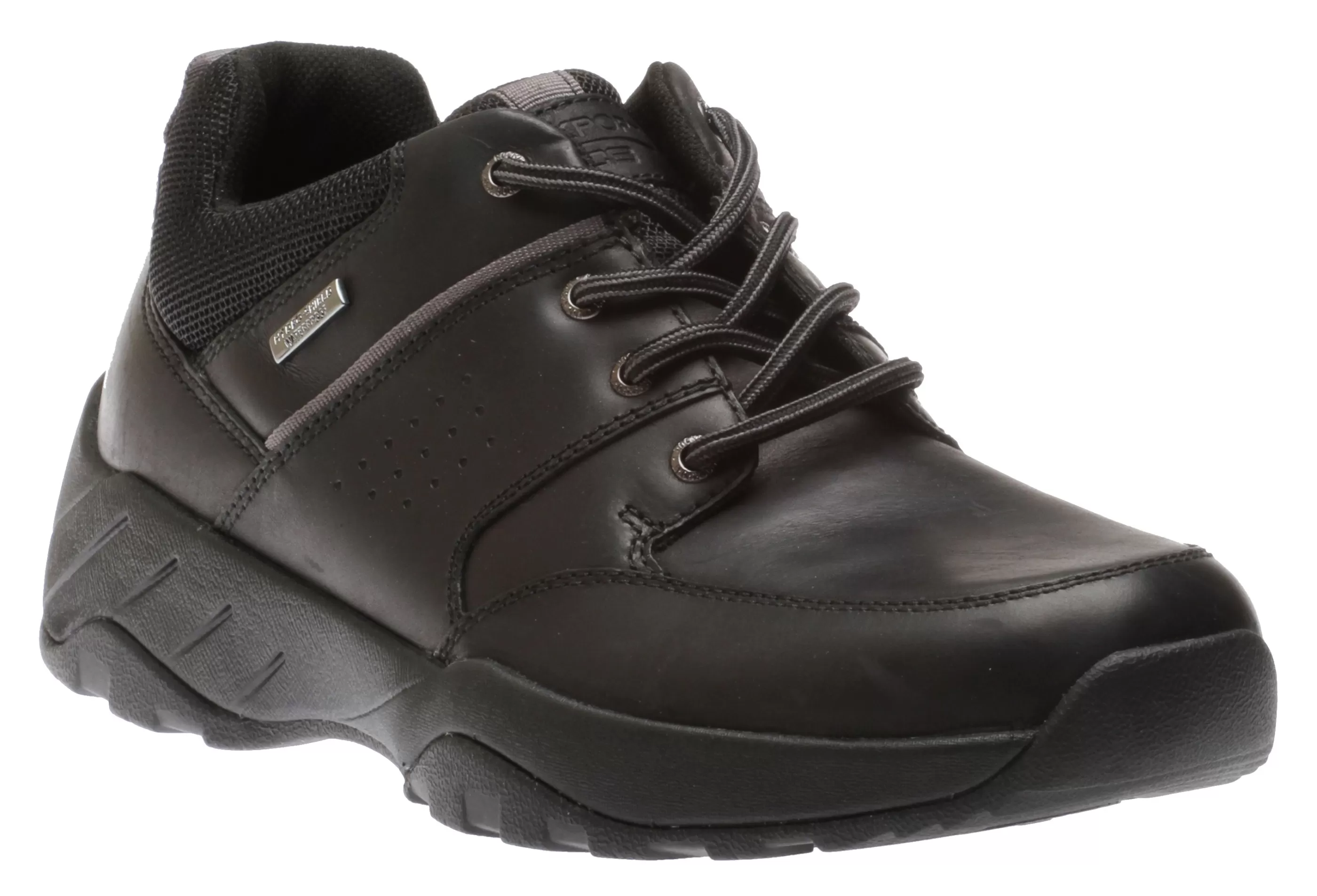 Online Xcs Spruce Peak Black Waterproof Leather Lace-Up Walking Shoe Men Walking