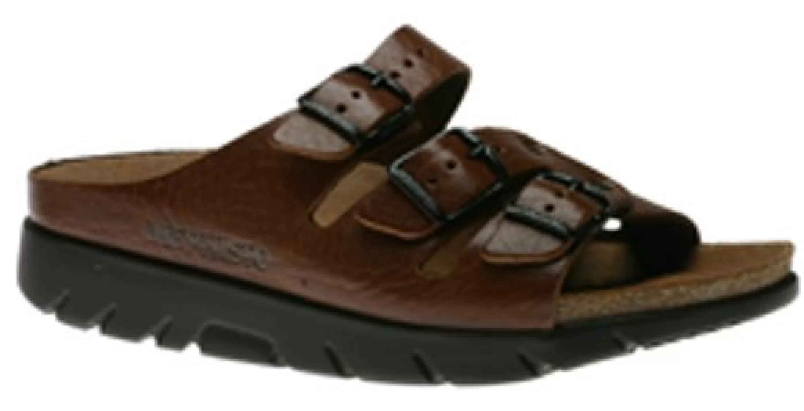 Cheap Zach Desert Brown Leather Slide Sandal Men Slide